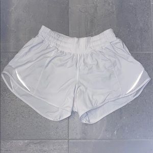 White LuluLemon Shorts